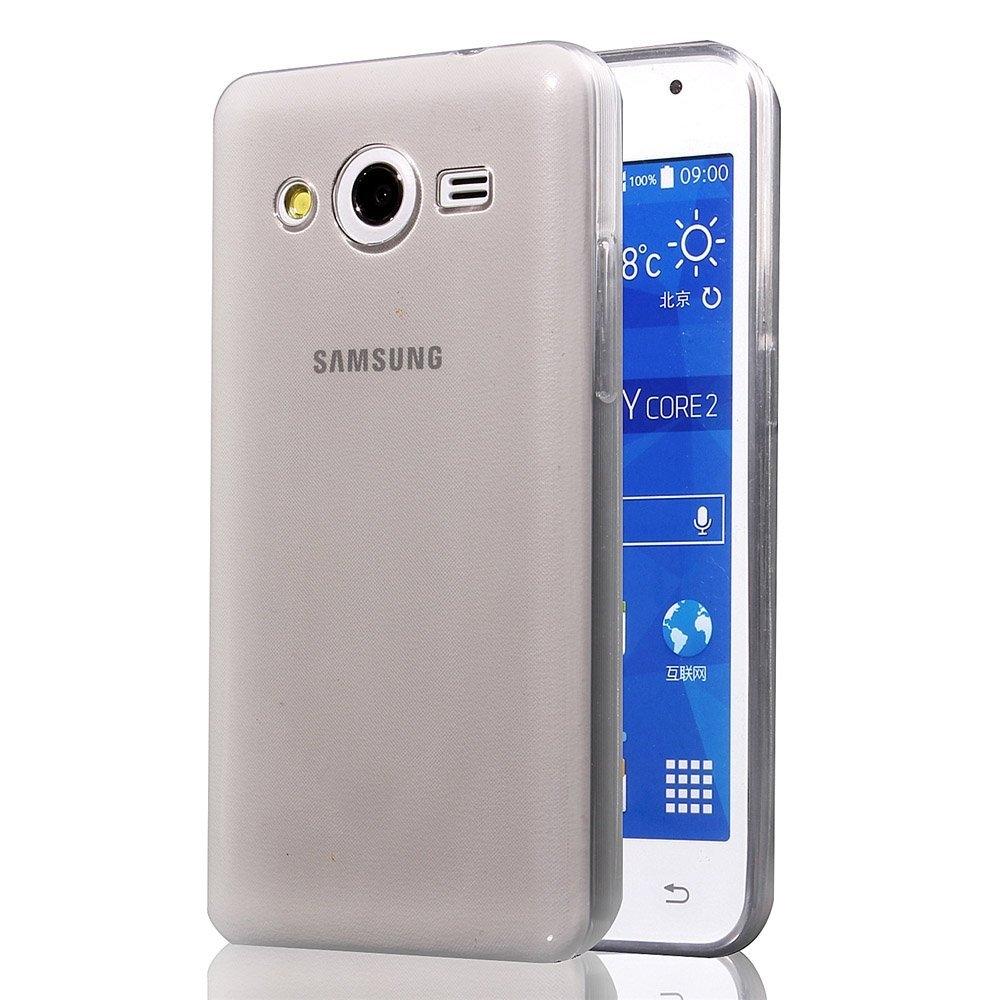 Тънък силиконов (TPU) калъф (0.3 mm) за Samsung Galaxy Core 2 SM-G355H - Ultra-Slim Case (черен-прозрачен) | JAR Computers Тънък силиконов (TPU) калъф (0.3 mm) за Samsung Galaxy Core 2 SM-G355H - Ultra-Slim Case (черен-прозрачен)