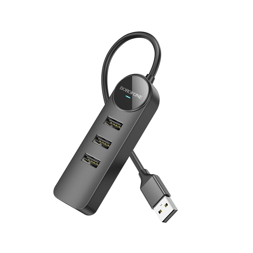 USB HUB 2.0 Borofone DH5 4 port 1.2м | JAR Computers USB HUB 2.0 Borofone DH5 4 port 1.2м