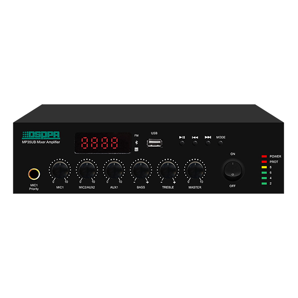 120W Mini усилвател-миксер с вграден BLUETOOTH/USB/FM RADIO, MP120UB | JAR Computers 120W Mini усилвател-миксер с вграден BLUETOOTH/USB/FM RADIO, MP120UB