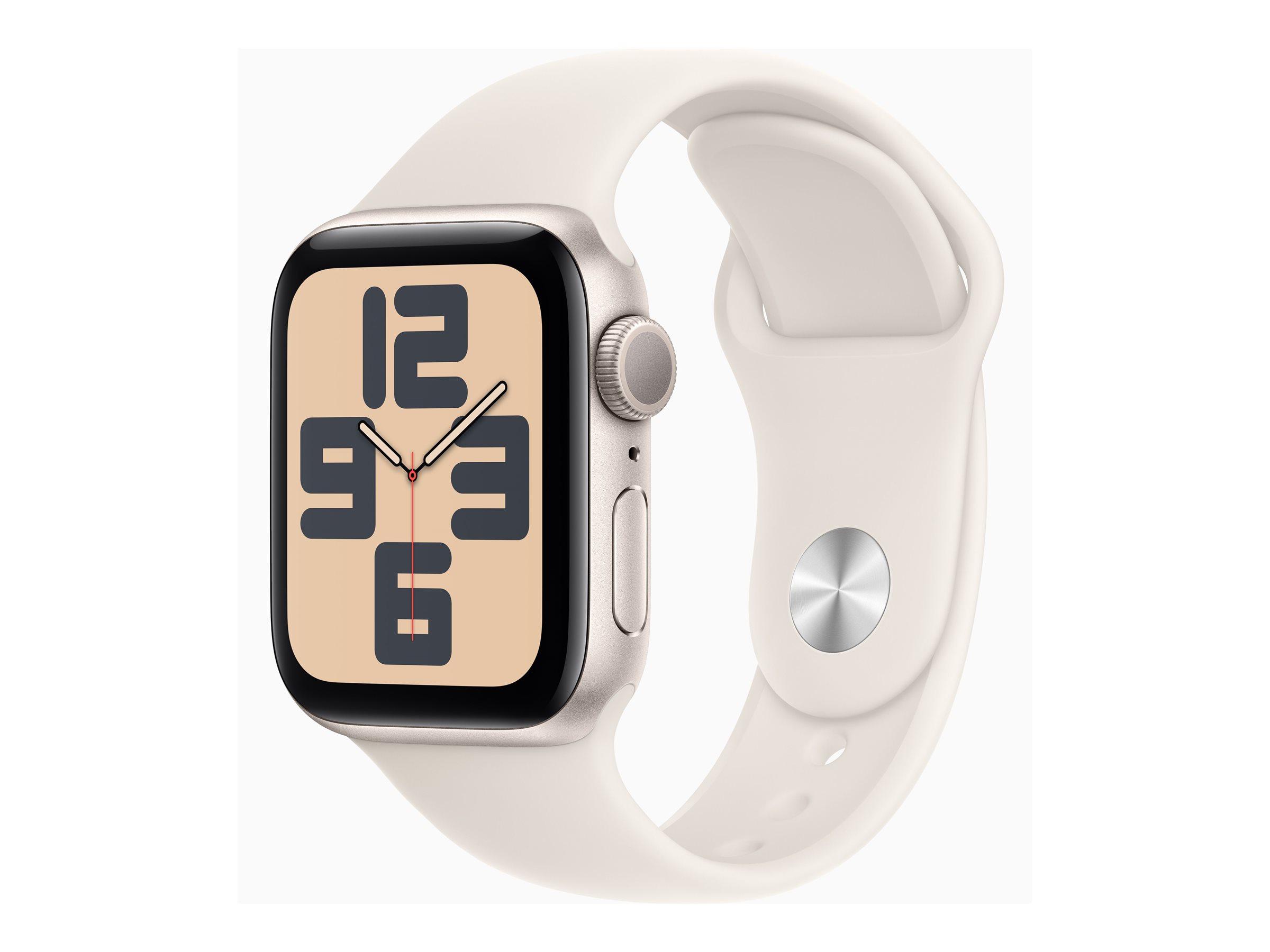 APPLE Watch SE GPS 40mm Starlight Aluminium Case with Starlight Sport Band - M/L | JAR Computers APPLE Watch SE GPS 40mm Starlight Aluminium Case with Starlight Sport Band - M/L
