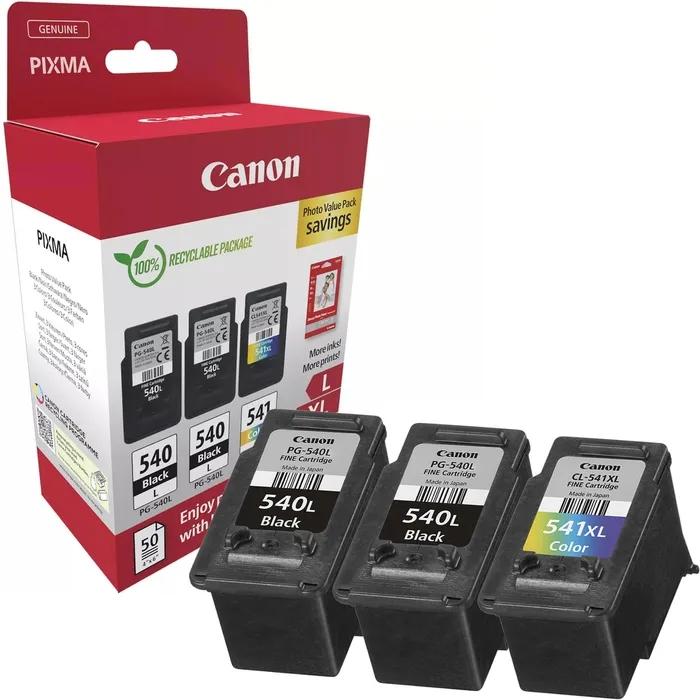 Canon PG-540Lx2 / CL-541XL PVP + Canon Photo Paper Variety Pack A4 & 10 x 15cm (VP-101) | JAR Computers Canon PG-540Lx2 / CL-541XL PVP + Canon Photo Paper Variety Pack A4 & 10 x 15cm (VP-101)