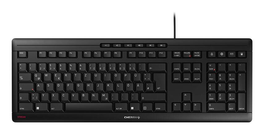 CHERRY STREAM клавиатура Офис USB QWERTZ Немски Черен