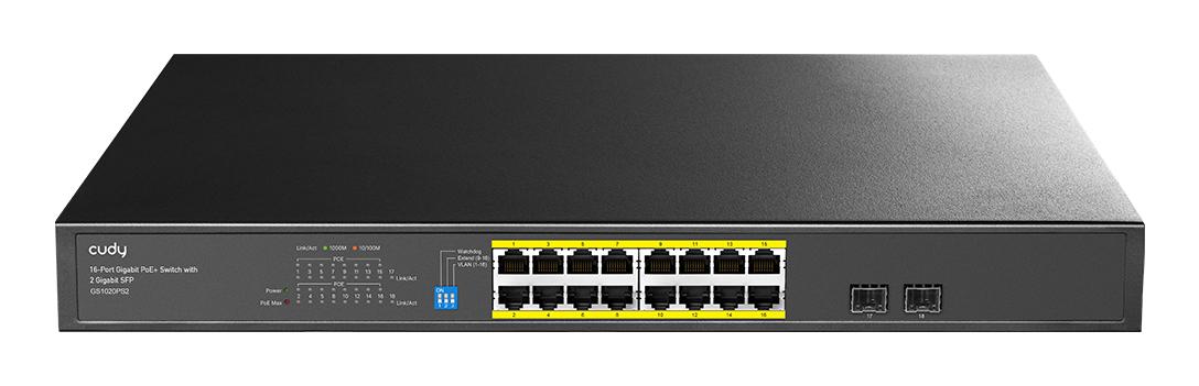 Cudy GS1020PS2 мрежов суич Неуправляем Gigabit Ethernet (10/100/1000) Захранване по Ethernet (PoE) Черен | JAR Computers Cudy GS1020PS2 мрежов суич Неуправляем Gigabit Ethernet (10/100/1000) Захранване по Ethernet (PoE) Черен