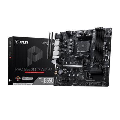 Дънна платка MB MSI AMD AM4 PRO B550M-P WIFI6E | JAR Computers Дънна платка MB MSI AMD AM4 PRO B550M-P WIFI6E