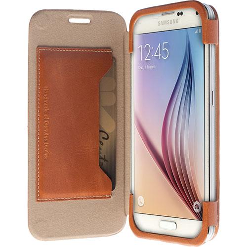 Кожен калъф, тип портфейл за Samsung Galaxy S6, S6 Edge - Krusell Kiruna FlipCover (кафяв) | JAR Computers Кожен калъф, тип портфейл за Samsung Galaxy S6, S6 Edge - Krusell Kiruna FlipCover (кафяв)