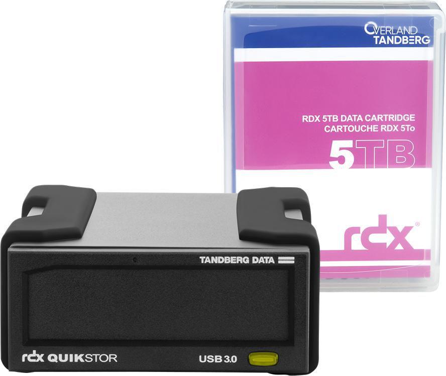 Комплект външен диск Tandberg Data RDX с 5TB касета, черен, USB3+ PN 8882-RDX | JAR Computers Комплект външен диск Tandberg Data RDX с 5TB касета, черен, USB3+ PN 8882-RDX