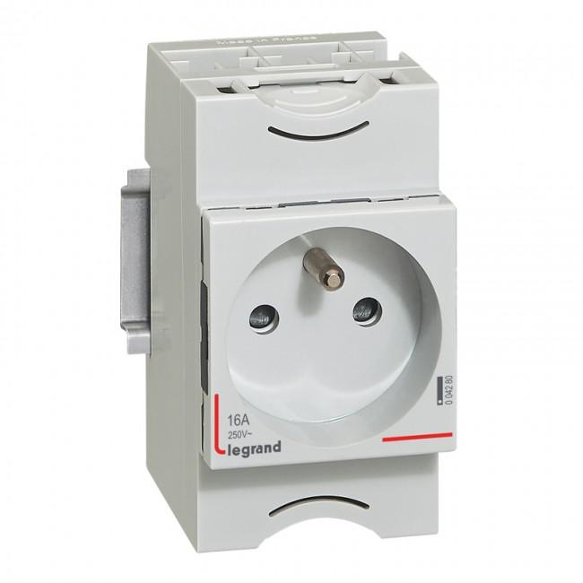 Контакт за DIN-шина френски 16Α 2.5 мод. Legrand | JAR Computers Контакт за DIN-шина френски 16Α 2.5 мод. Legrand