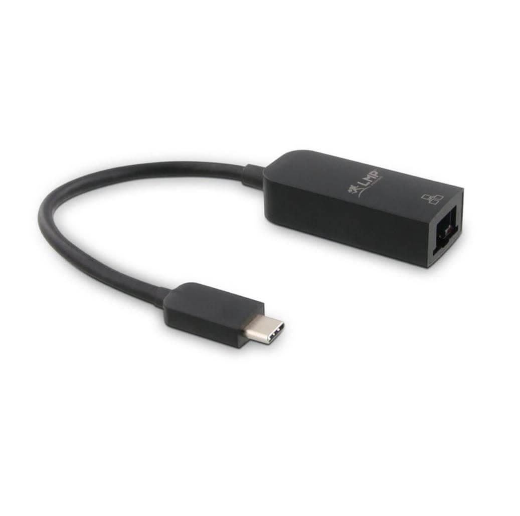 LMP USB-C with Ethernet Adapter 2.5Gb/s - адаптер USB-C към Ethernet за компютри с USB-C порт (черен)