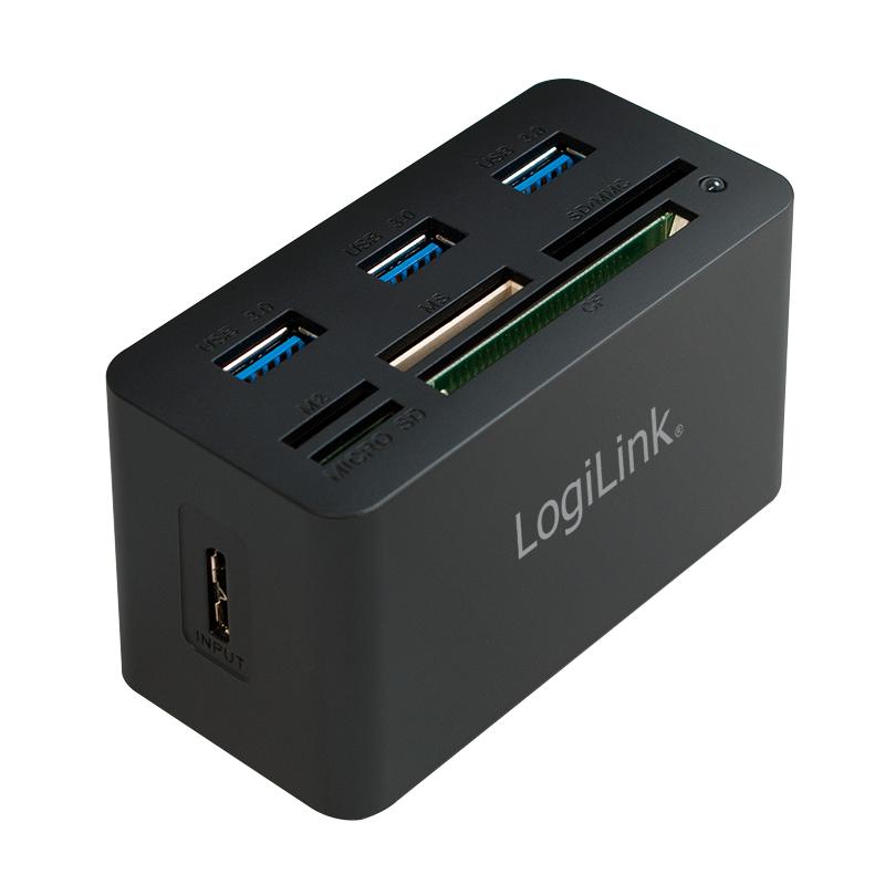 LogiLink CR0042 докинг станция Жичен USB 3.2 Gen 1 (3.1 Gen 1) Type-A Черен | JAR Computers LogiLink CR0042 докинг станция Жичен USB 3.2 Gen 1 (3.1 Gen 1) Type-A Черен