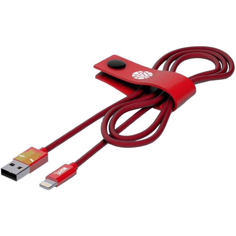 MicroUSB кабел за устройства с MicroUSB стандарт (120 см) - Marvel Iron Man Micro USB Cable (червен) | JAR Computers MicroUSB кабел за устройства с MicroUSB стандарт (120 см) - Marvel Iron Man Micro USB Cable (червен)