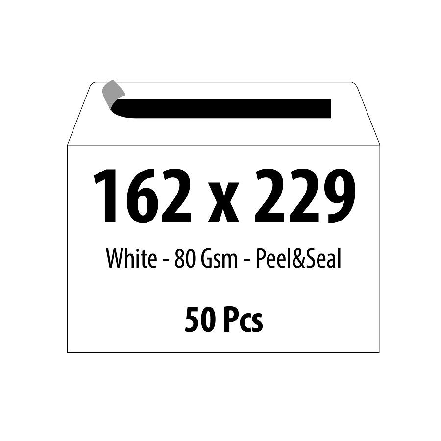 Самозалепващ плик ZRS, C5, 162х229 мм, залепване по дългата страна, 80 г, бял, 50 бр. | JAR Computers Самозалепващ плик ZRS, C5, 162х229 мм, залепване по дългата страна, 80 г, бял, 50 бр.