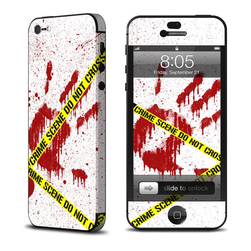 Скин за iPhone 5, iPhone 5S, iPhone SE - Decalgirl Crime Scene Revisited (обхваща и антената) | JAR Computers Скин за iPhone 5, iPhone 5S, iPhone SE - Decalgirl Crime Scene Revisited (обхваща и антената)