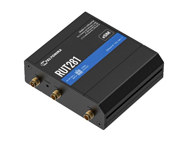 TELTONIKA NETWORKS RUT281 SIM eSIM 4G/LTE/3G/2G Router with GLOBAL Teltit Modem