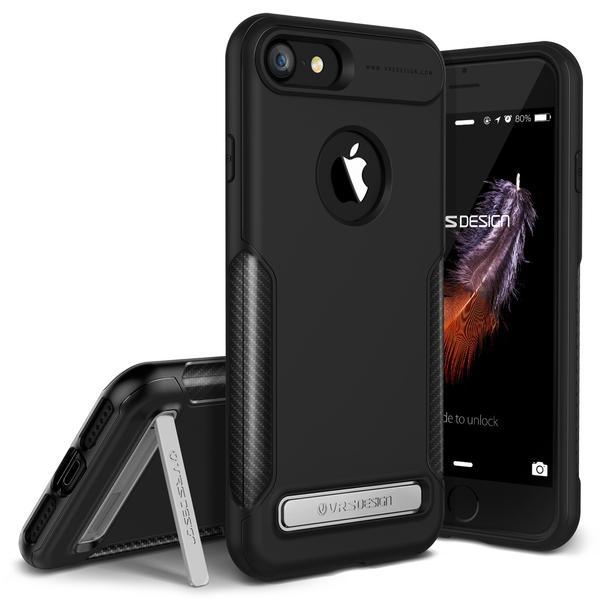 Висок клас хибриден удароустойчив кейс за iPhone 8, iPhone 7 - Verus Carbon Fit Case Kickstand (черен) | JAR Computers Висок клас хибриден удароустойчив кейс за iPhone 8, iPhone 7 - Verus Carbon Fit Case Kickstand (черен)