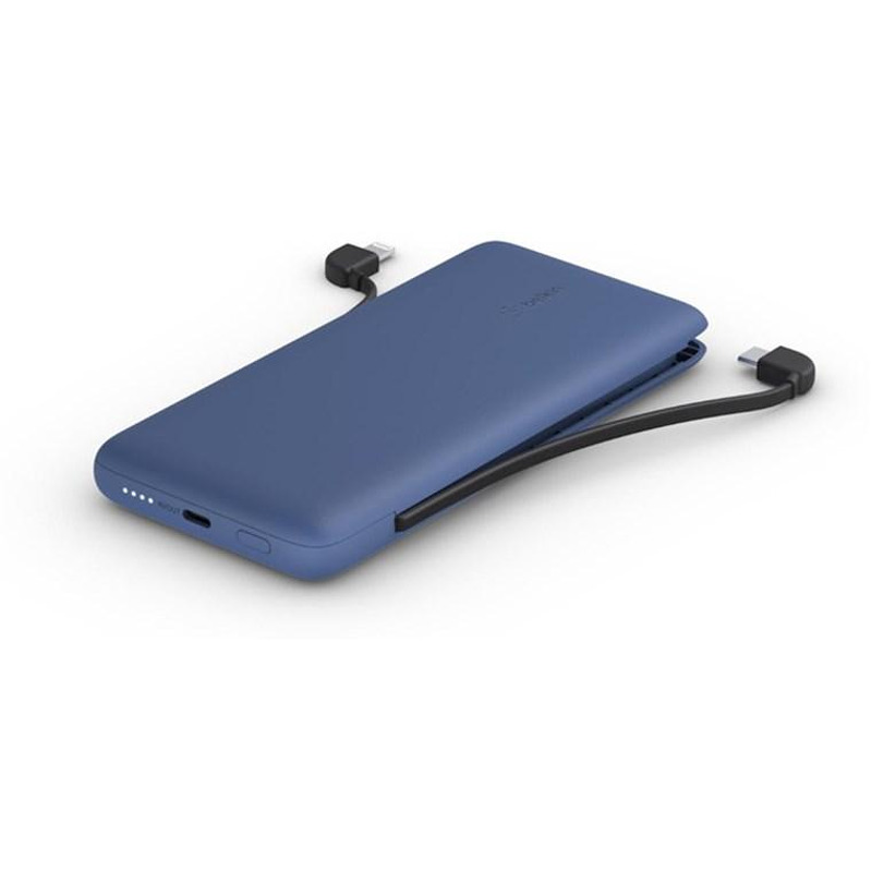 Външна батерия Belkin USB - C, 10К с интегрирани кабели USB-C и LHT | JAR Computers Външна батерия Belkin USB - C, 10К с интегрирани кабели USB-C и LHT
