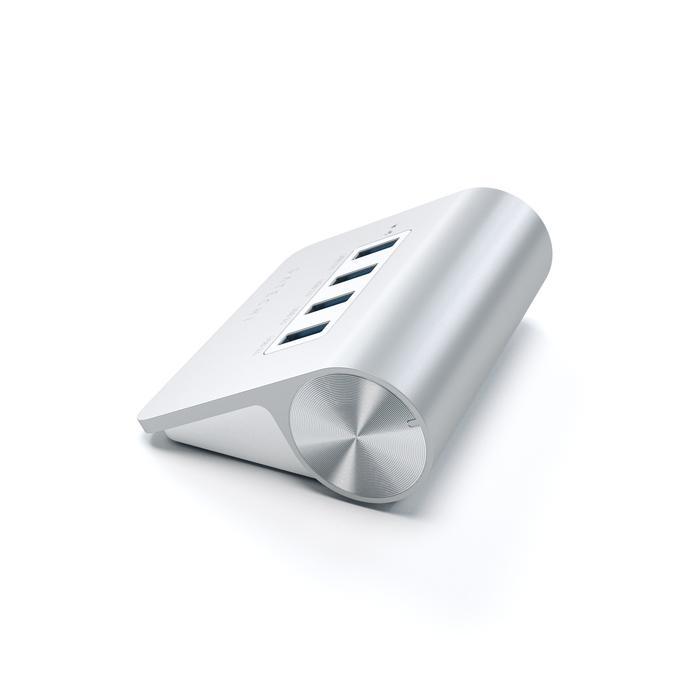 Алуминиев 4-портов USB 3.0 хъб за компютри и лаптопи - Satechi 4-Port Aluminium Hub V2 | JAR Computers Алуминиев 4-портов USB 3.0 хъб за компютри и лаптопи - Satechi 4-Port Aluminium Hub V2