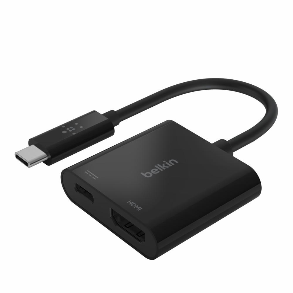 Belkin USB-C to HDMI And Charge - USB-C адаптер за зареждане и свързване от USB-C към HDMI (черен) | JAR Computers Belkin USB-C to HDMI And Charge - USB-C адаптер за зареждане и свързване от USB-C към HDMI (черен)