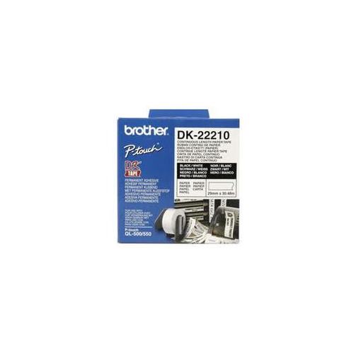 Brother DK-22210 Етикети (Black on White) | JAR Computers Brother DK-22210 Етикети (Black on White)
