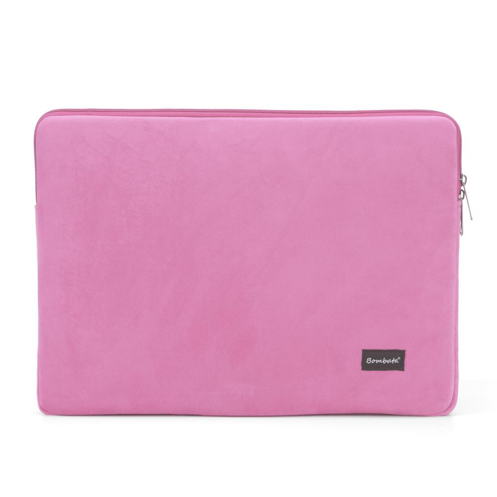 Чанта Bombata Sleeve Velvet 13-14 inch Dark pink