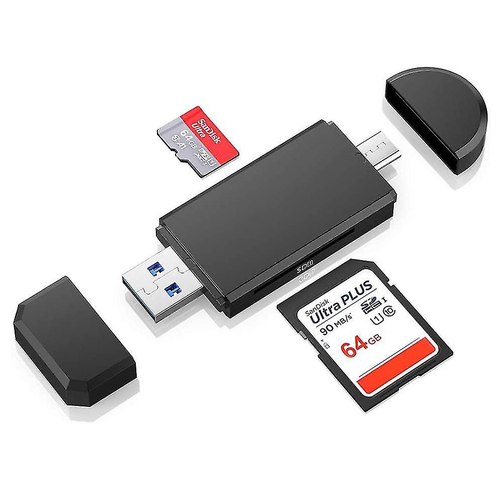 Четец USB 3.0 към Type C, SD Card + MicroSD