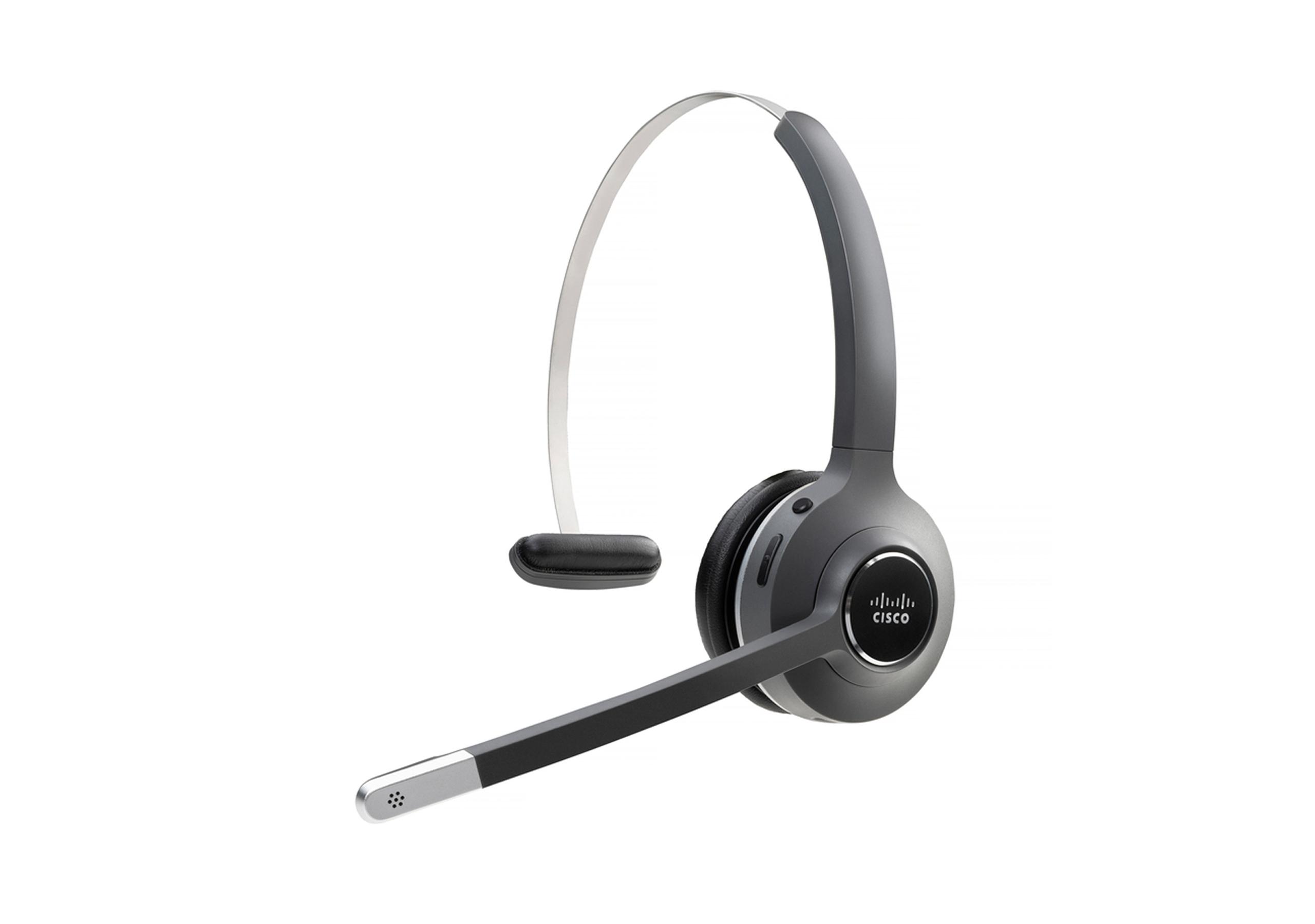 Cisco 561 Слушалки Безжичен Лента за глава Офис/Център за обаждания USB Тип-A Bluetooth Черен, Сив
