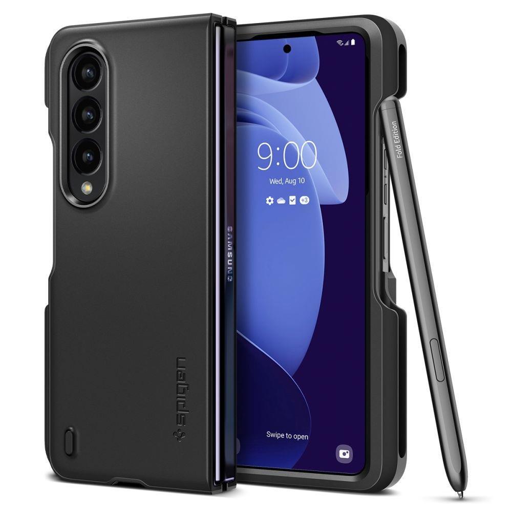 Качествен тънък матиран кейс за Samsung Galaxy Z Fold 4 - Spigen Thin Fit P Case (черен) | JAR Computers Качествен тънък матиран кейс за Samsung Galaxy Z Fold 4 - Spigen Thin Fit P Case (черен)