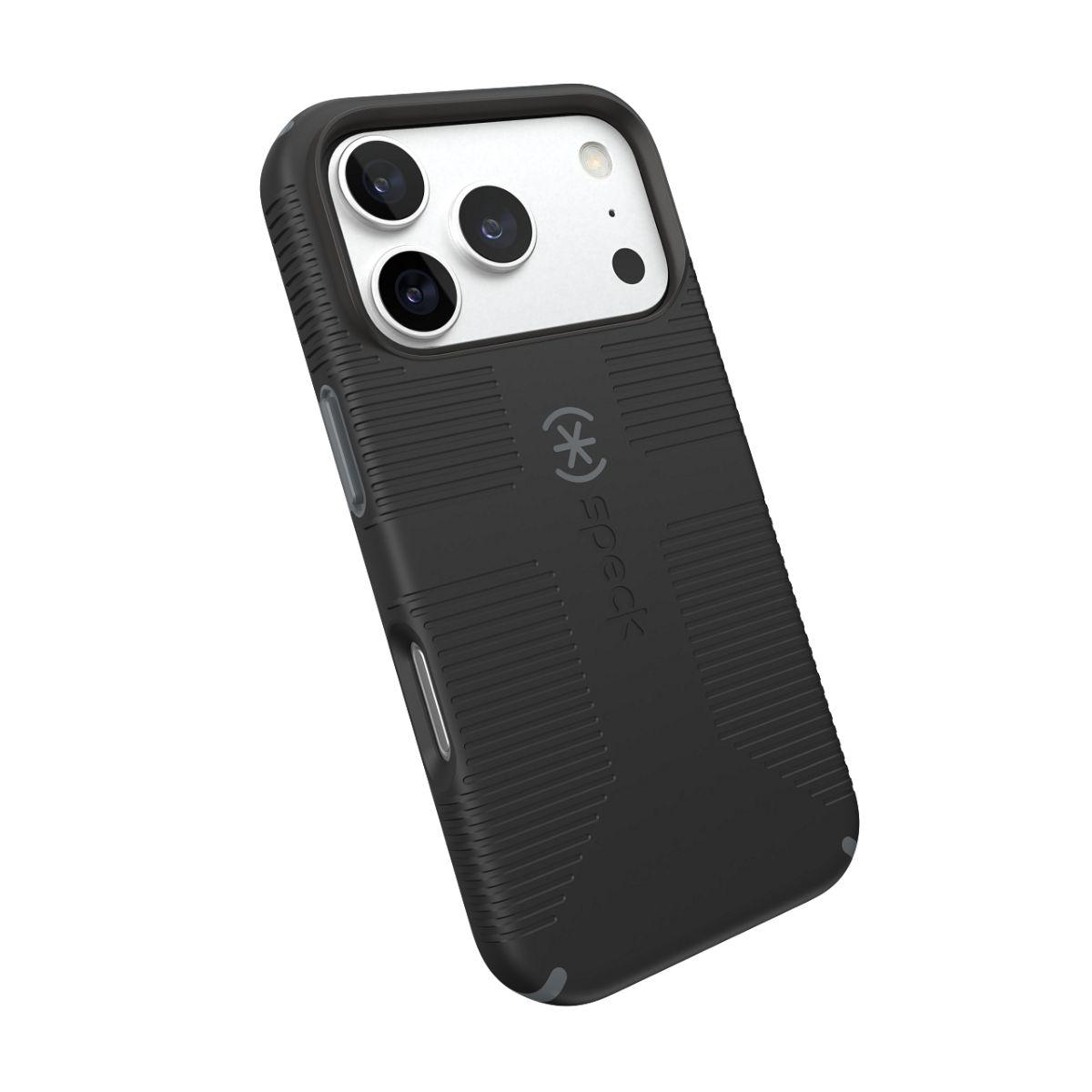 Калъф Speck CandyShell Grip, за iPhone 18 Pro, Black/Slate Grey | JAR Computers Калъф Speck CandyShell Grip, за iPhone 18 Pro, Black/Slate Grey