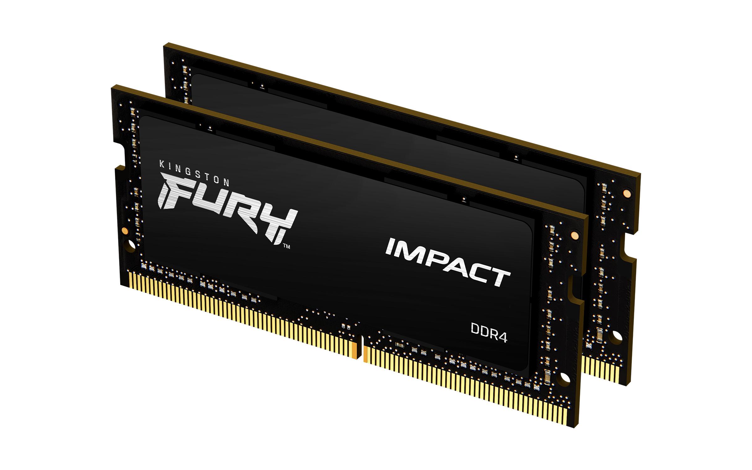 Kingston Technology FURY Impact модул памет 64 GB 2 x 32 GB DDR4 3200 MT/s 260-pin SO-DIMM | JAR Computers Kingston Technology FURY Impact модул памет 64 GB 2 x 32 GB DDR4 3200 MT/s 260-pin SO-DIMM