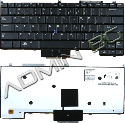 Клавиатура за лаптоп Dell Latitude E4300 Black Backlit (With Pointing Stick) US/UK | JAR Computers Клавиатура за лаптоп Dell Latitude E4300 Black Backlit (With Pointing Stick) US/UK