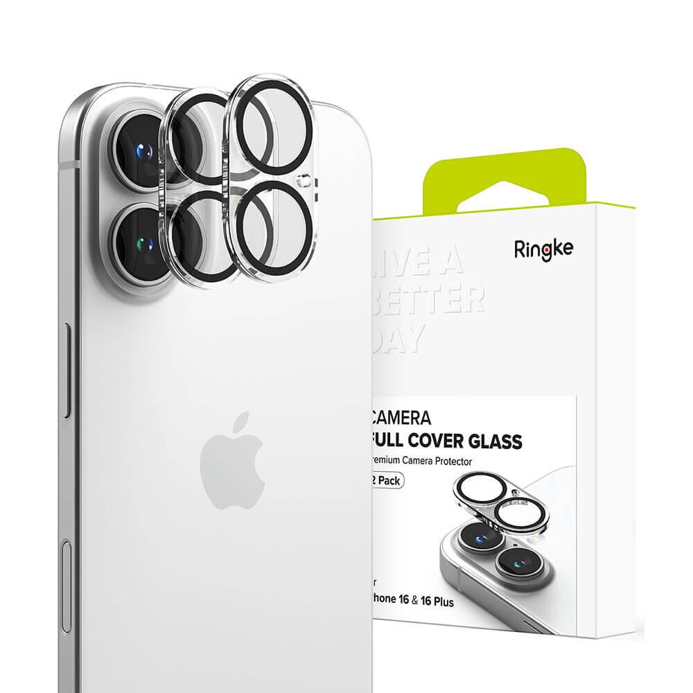 Комплект 2 броя предпазни стъклени протектора за камерата на iPhone 16, iPhone 16 Plus - Ringke Camera Lens Glass (прозрачен) | JAR Computers Комплект 2 броя предпазни стъклени протектора за камерата на iPhone 16, iPhone 16 Plus - Ringke Camera Lens Glass (прозрачен)