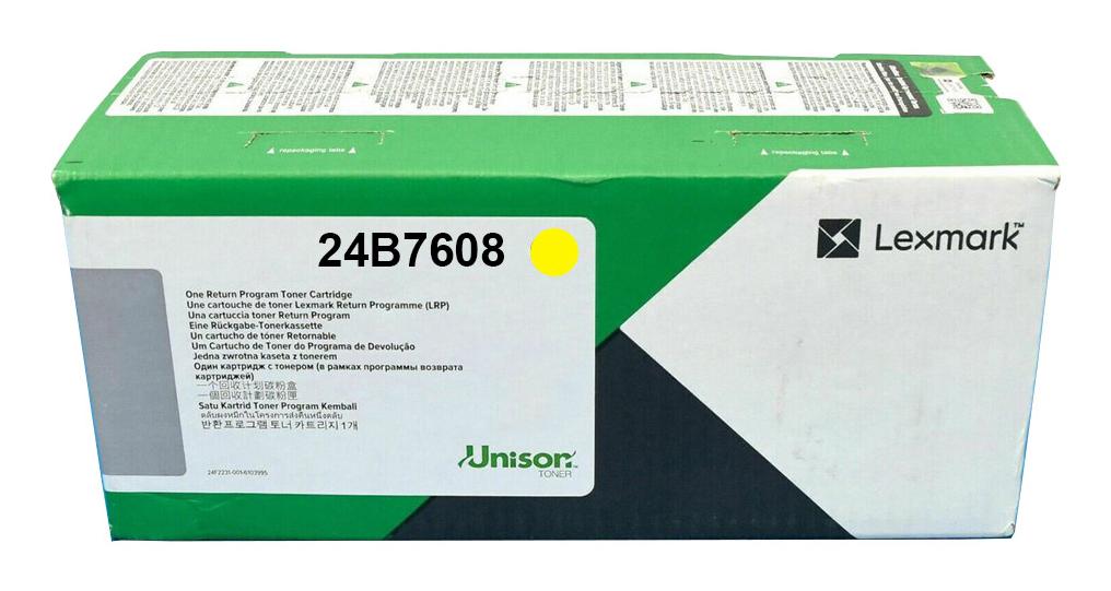 Lexmark 24B7608 тонер касета 1 броя Оригинал Жълт | JAR Computers Lexmark 24B7608 тонер касета 1 броя Оригинал Жълт