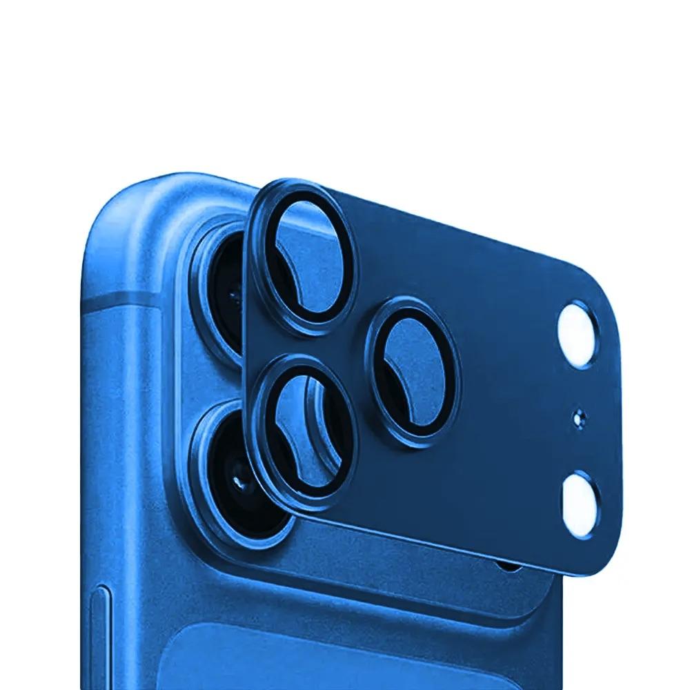 Предпазни стъклени лещи с цяла метална плочка за камерата на iPhone 18 Pro - Sunix Camera Lens Module Protector (blue) | JAR Computers Предпазни стъклени лещи с цяла метална плочка за камерата на iPhone 18 Pro - Sunix Camera Lens Module Protector (blue)
