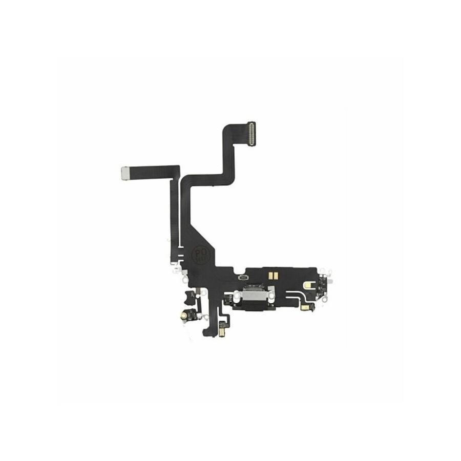 Резервен лентов кабел с Lightning конектора и долните микрофони за iPhone 14 Pro - OEM iPhone 14 Pro System Connector and Flex Cable (черен) | JAR Computers Резервен лентов кабел с Lightning конектора и долните микрофони за iPhone 14 Pro - OEM iPhone 14 Pro System Connector and Flex Cable (черен)