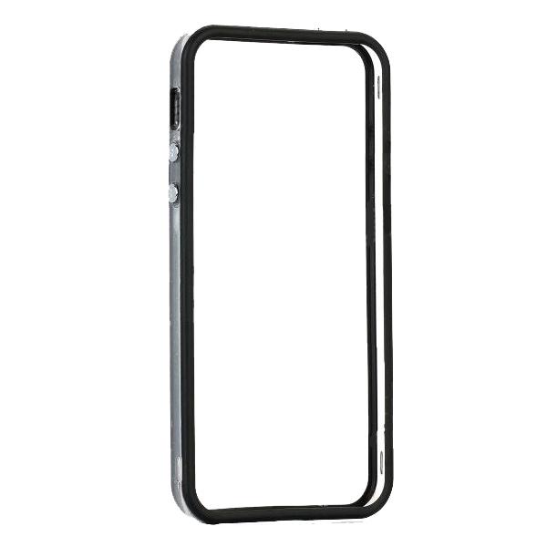 Силиконов бъмпер за iPhone 5, iPhone 5S, iPhone SE - Protective Ultraslim Clear Bumper (черен-прозрачен) | JAR Computers Силиконов бъмпер за iPhone 5, iPhone 5S, iPhone SE - Protective Ultraslim Clear Bumper (черен-прозрачен)