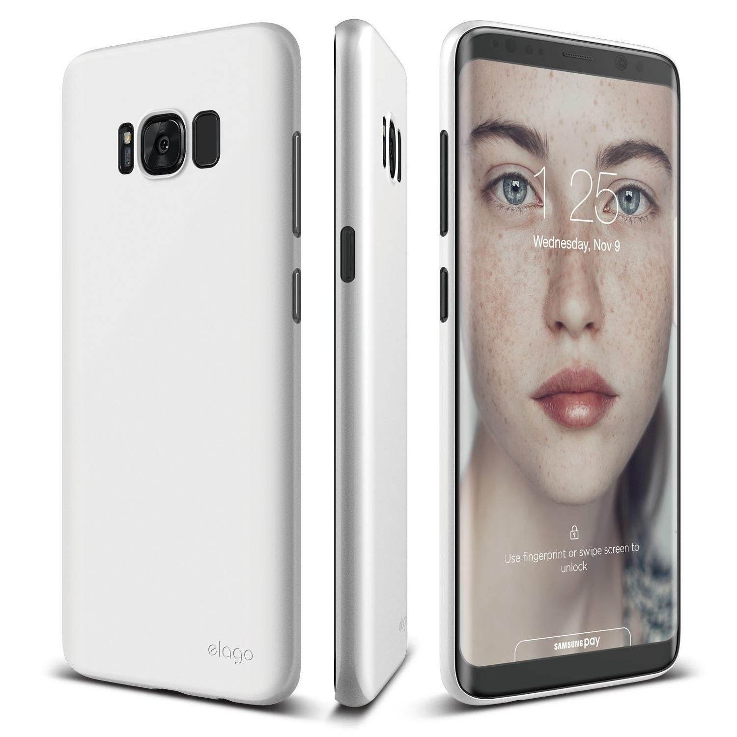 Тънък полипропиленов кейс (0.3 mm) за Samsung Galaxy S8 - Elago Inner Core Case (бял) | JAR Computers Тънък полипропиленов кейс (0.3 mm) за Samsung Galaxy S8 - Elago Inner Core Case (бял)