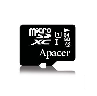 Apacer MicroSDXC 64GB UHS-I Memory Card - MicroSDXC памет за мобилни устройства (клас 10) | JAR Computers Apacer MicroSDXC 64GB UHS-I Memory Card - MicroSDXC памет за мобилни устройства (клас 10)