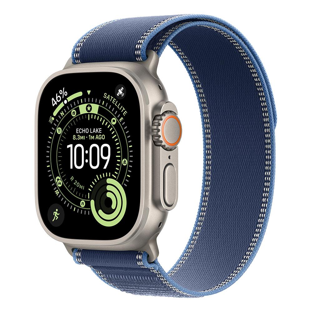 Apple Watch Ultra 3 Cellular 49mm Natural Titanium Case with Blue/Bright Blue Trail Loop - M/L (Demo) | JAR Computers Apple Watch Ultra 3 Cellular 49mm Natural Titanium Case with Blue/Bright Blue Trail Loop - M/L (Demo)