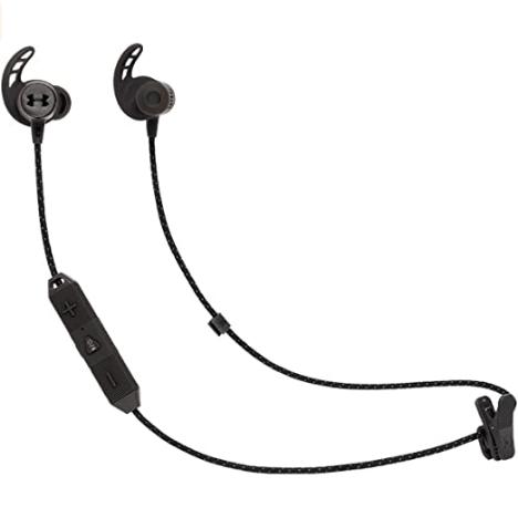 Безжични bluetooth слушалки с микрофон и управление на звука за мобилни устройства - JBL Under Armour REACT (черен) | JAR Computers Безжични bluetooth слушалки с микрофон и управление на звука за мобилни устройства - JBL Under Armour REACT (черен)
