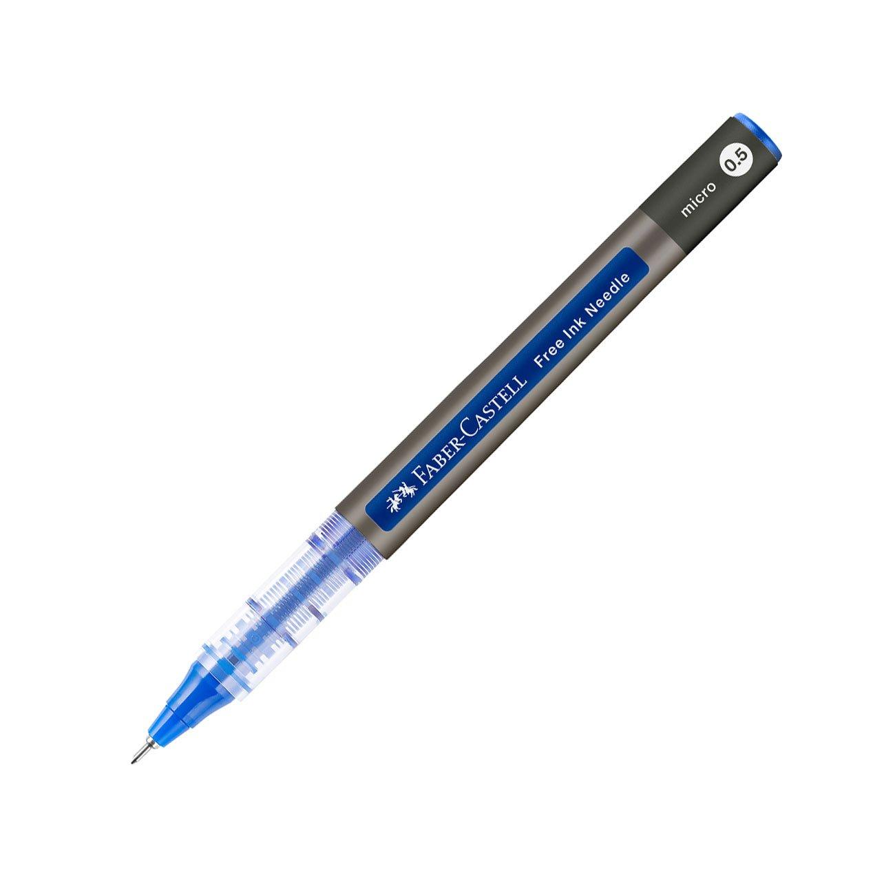 Faber-Castell Ролер Free Ink Needle, 0.5 mm, син