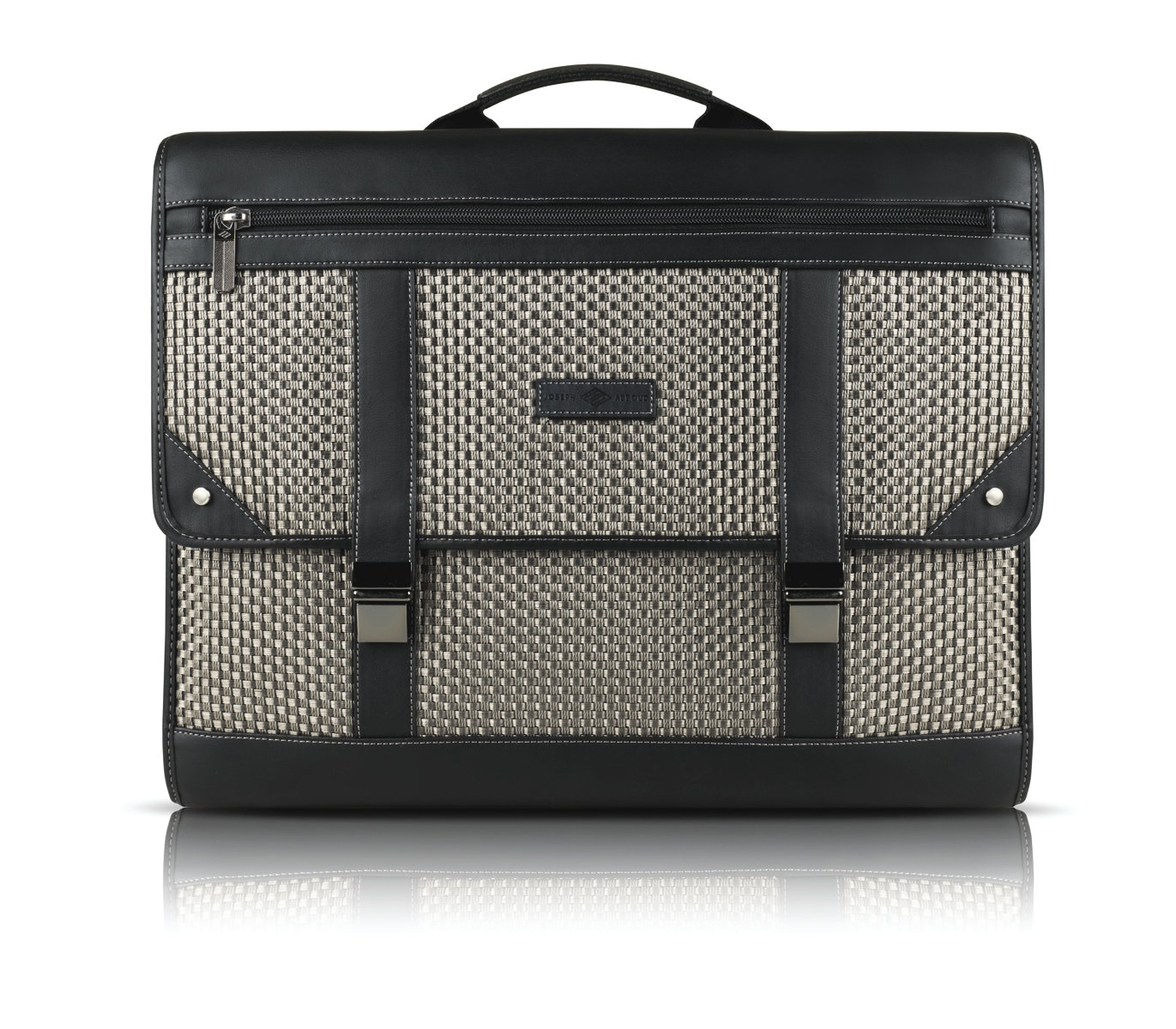 Луксозна унисекс чанта за преносими компютри до 13.3 инча - Joseph Abboud Hartford Messenger Bag 13 (черен-бежав) | JAR Computers Луксозна унисекс чанта за преносими компютри до 13.3 инча - Joseph Abboud Hartford Messenger Bag 13 (черен-бежав)