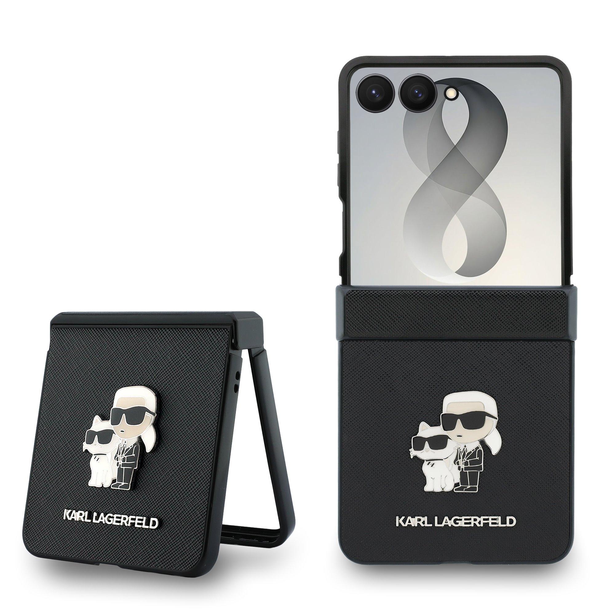 Karl Lagerfeld Калъф Samsung Z Flip 8, PU Saffiano Karl and Choupette, черен - KLHCZF8SAPKCNPK | JAR Computers Karl Lagerfeld Калъф Samsung Z Flip 8, PU Saffiano Karl and Choupette, черен - KLHCZF8SAPKCNPK