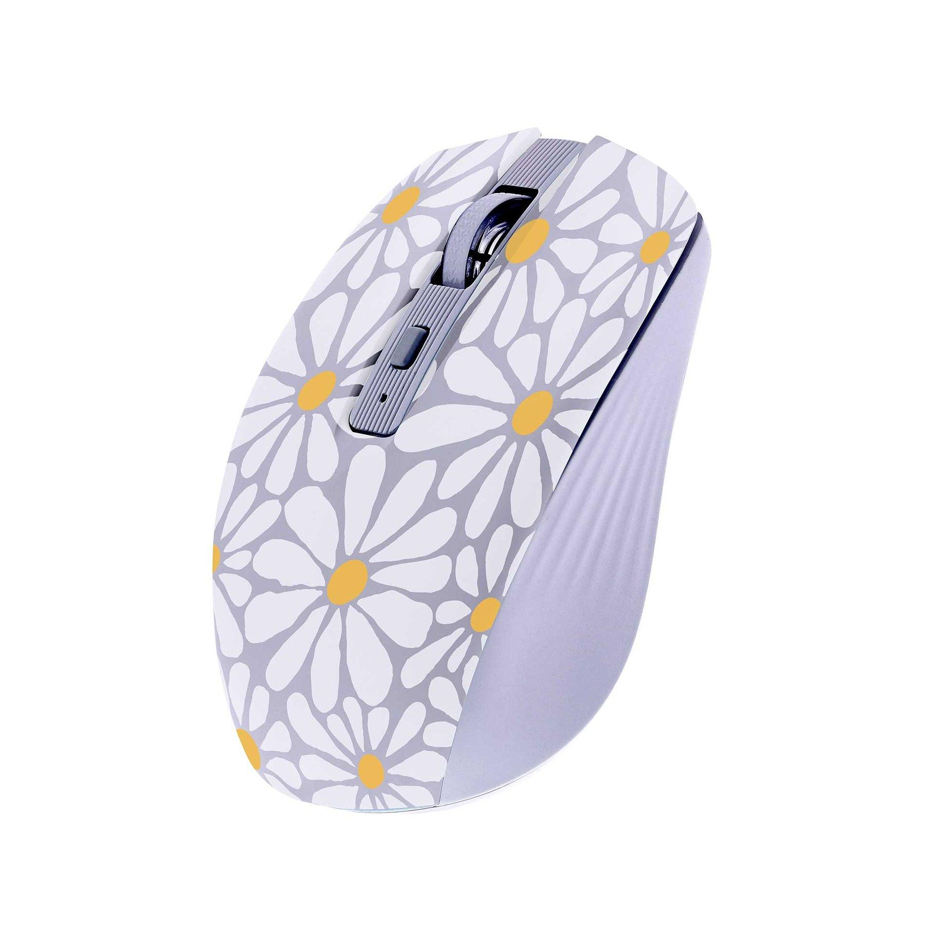Мишка TNB Exclusiv Flower, безжична, Bluetooth, 1600 dpi, USB Type-A, 3 бутона, AA