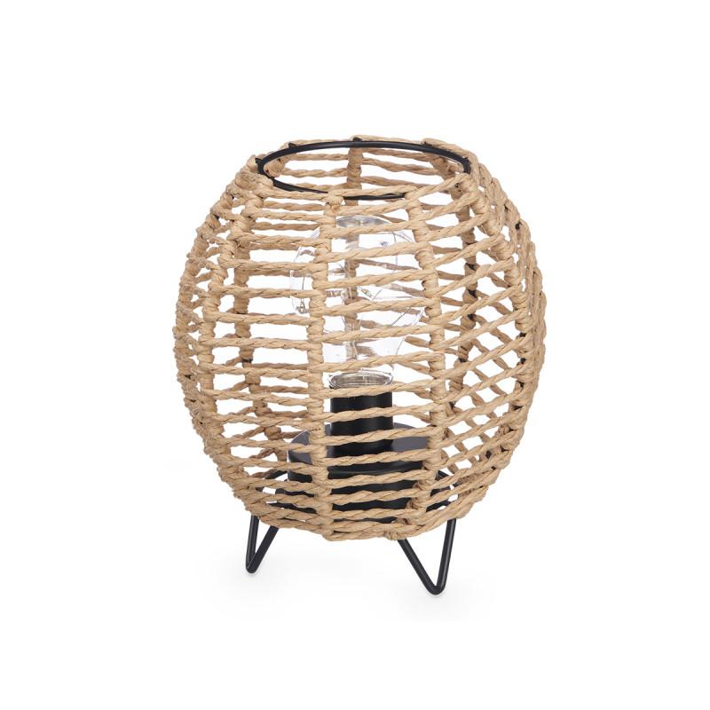 Настолна лампа Giftdecor, кръгла, с въже, кафява | JAR Computers Настолна лампа Giftdecor, кръгла, с въже, кафява