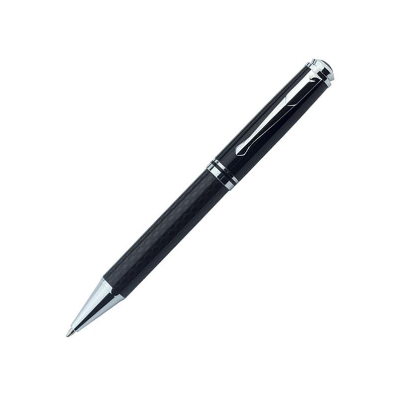 Office 1 Химикалка Carbon, метална, черна
