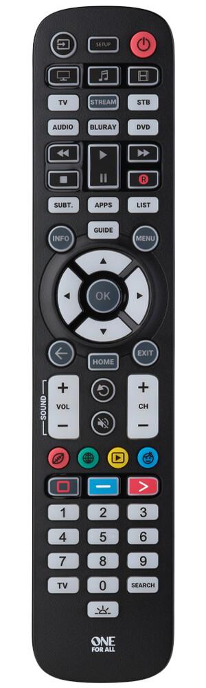 One For All Essential 6 дистанционно устройство IR безжичен DVD/Blu-ray, IPTV, Саундбар говорител, TV Бутони за натискане | JAR Computers One For All Essential 6 дистанционно устройство IR безжичен DVD/Blu-ray, IPTV, Саундбар говорител, TV Бутони за натискане