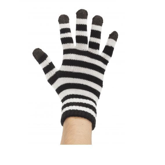 Плетени зимни ръкавици за тъч екрани - Trendz Touchscreen Gloves (черен-бял) | JAR Computers Плетени зимни ръкавици за тъч екрани - Trendz Touchscreen Gloves (черен-бял)