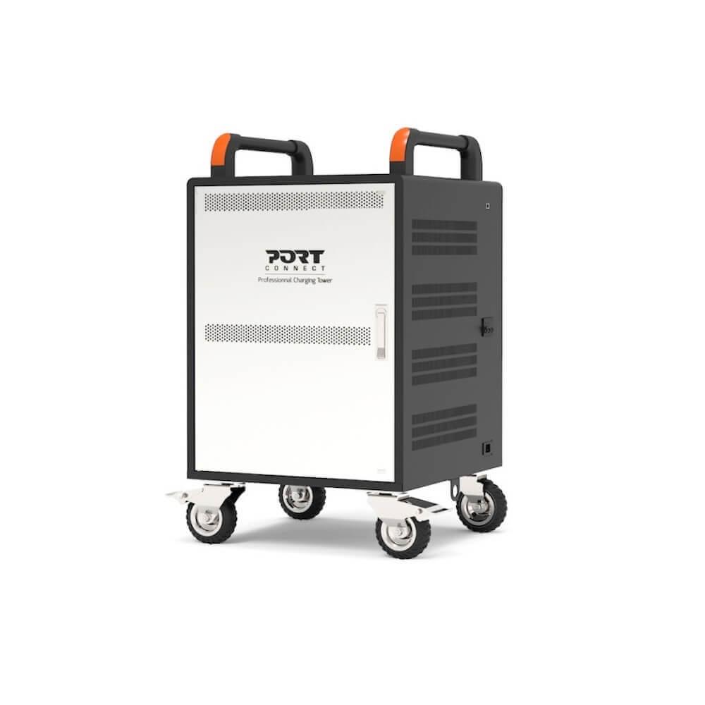 Шкаф с док станция с 20 гнезда за зареждане на лаптопи до 15.6 - Port Design Charging Cabinet For 20 Laptops And Rack 19 inches (черен) | JAR Computers Шкаф с док станция с 20 гнезда за зареждане на лаптопи до 15.6 - Port Design Charging Cabinet For 20 Laptops And Rack 19 inches (черен)