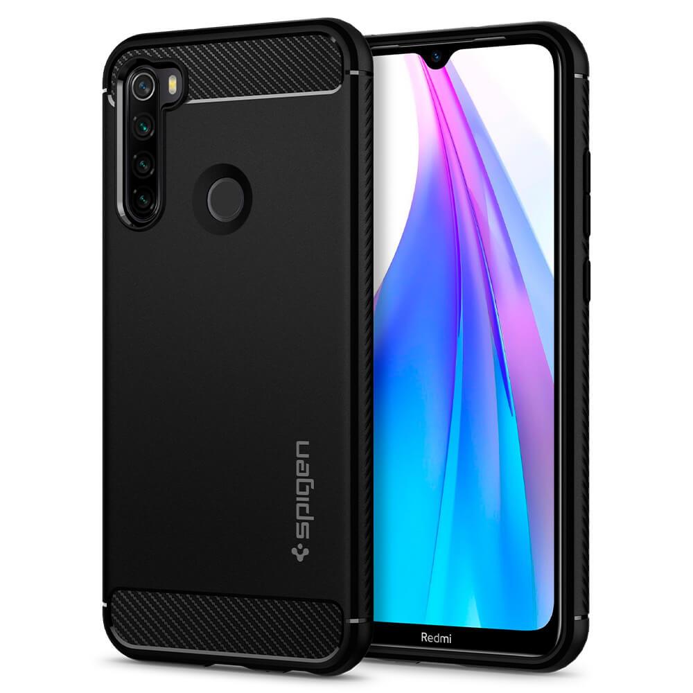 Тънък качествен силиконов (TPU) калъф за Xiaomi Redmi Note 8T - Spigen Rugged Armor Case (черен) | JAR Computers Тънък качествен силиконов (TPU) калъф за Xiaomi Redmi Note 8T - Spigen Rugged Armor Case (черен)