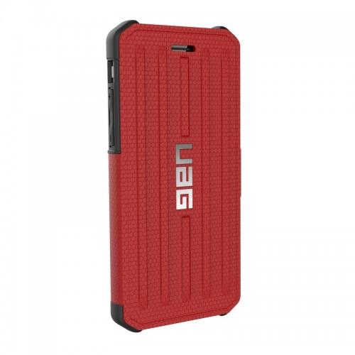 Удароустойчив хибриден кейс тип портфейл за iPhone 8, iPhone 7, iPhone 6S, iPhone 6 - Urban Armor Gear Metropolis (черен-червен) | JAR Computers Удароустойчив хибриден кейс тип портфейл за iPhone 8, iPhone 7, iPhone 6S, iPhone 6 - Urban Armor Gear Metropolis (черен-червен)