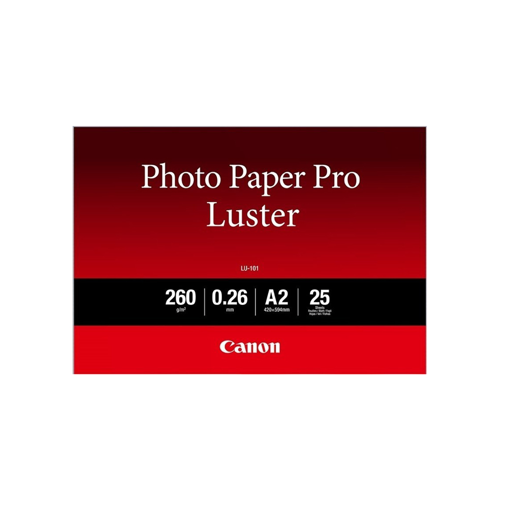 A2 CANON LUSTER PHOTO PAPER 25 sheets (6211B026AA) (CAN-LU101A2) | JAR Computers A2 CANON LUSTER PHOTO PAPER 25 sheets (6211B026AA) (CAN-LU101A2)